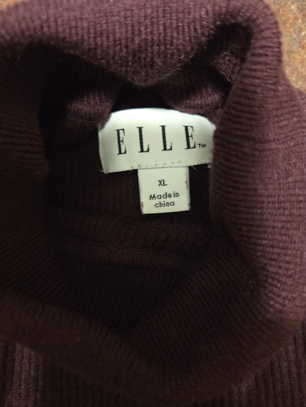 Turtleneck Sweater With Pelum Waist Berry Purple Size XL - Picture 2 of 9